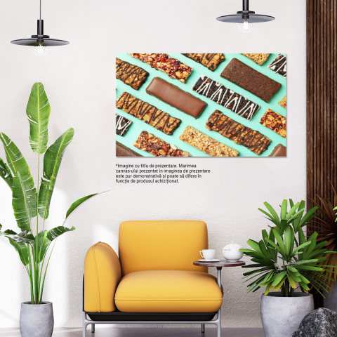 Tablou Canvas: Deserturi Gustoase și Muesli pentru Diminți Energizante, Marime 40x25CM [2]