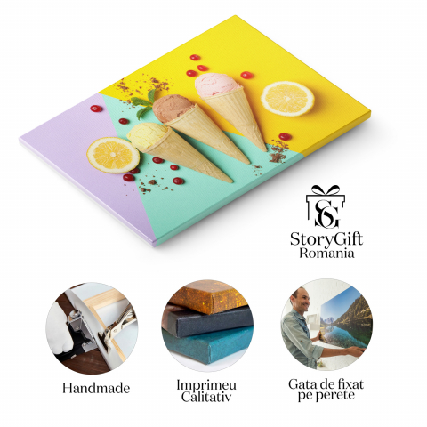 Desert Răcoritor de Vară - Gelato și Gofre, Marime 40x25CM [1]