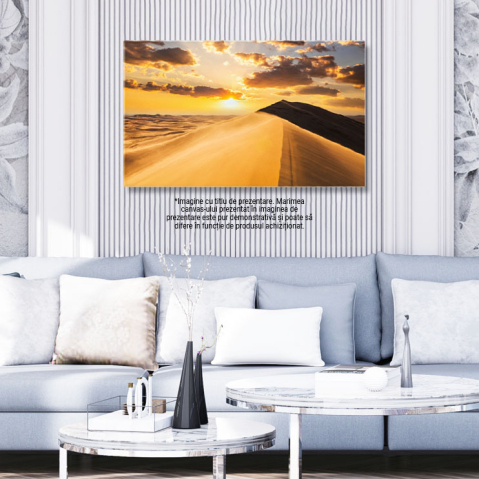 Tablou Canvas: Desertul Sahara - Culori de Soare in Dune 40x25CM [2]