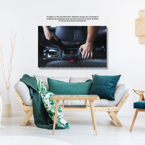 Tablou Canvas: Detalii interioare, curatare auto, echipament, atelier, calitate 40x25CM [2]