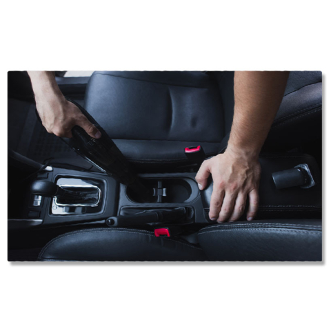 Meserii - Tablou Canvas: Detalii interioare, curatare auto, echipament, atelier, calitate 40x25CM