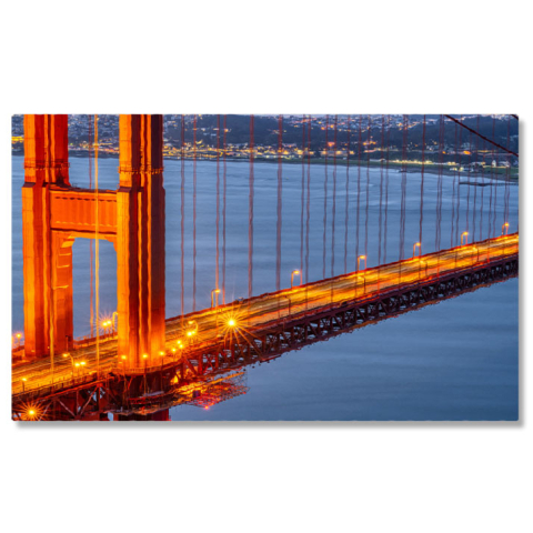 Peisaj - Tablou Canvas Detaliu al Podului Golden Gate in San Francisco arhitectura, pod, California, San Francisco, simbol 1648 40x25CM