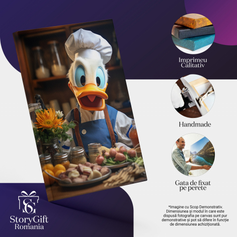 Donald Duck, Bucătarul Pasionat în Bucătărie, Marime 40x25CM [1]
