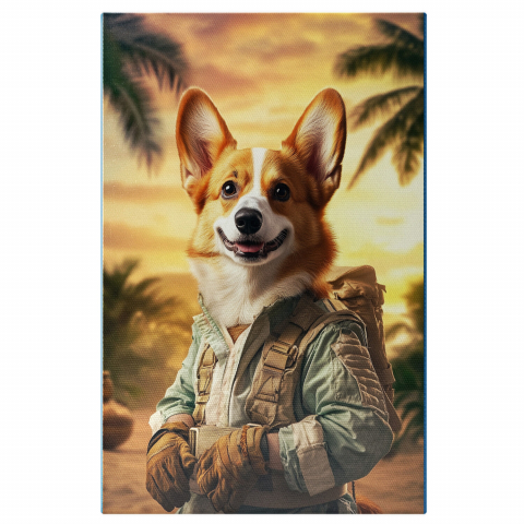 Natură - Tablou Canvas Personalizat Drumeție pe Insulă Tropicală în Apus de Soare
Marime 40x25CM