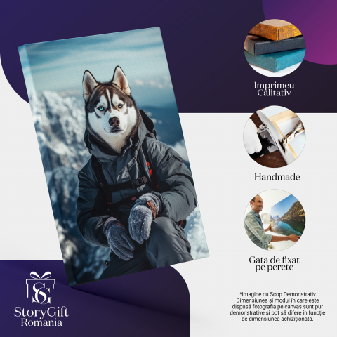 Tablou Canvas Personalizat Drumeție pe Munte cu Vedere Montană
Marime 40x25CM [3]