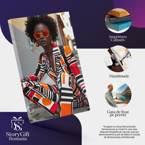 Ecouri Cromatice pe Scările Aleei Pustii - Pictură Digitală, Marime 40x25CM [1]