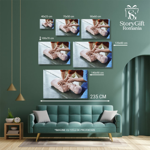 Tablou Canvas: Educatie Medicala si Salvare - Calea catre Siguranta si Bine 40x25CM [4]