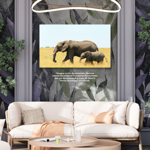 Tablou Canvas - Elefant African din Kenya: Safari, Natura si Viata Salbatica 40x25CM [2]