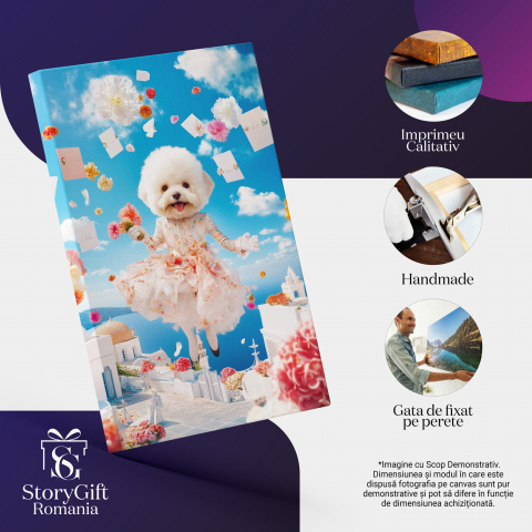 Tablou Canvas Personalizat - Animal în Ținută Colorată în Grecia
Marime 40x25CM [3]