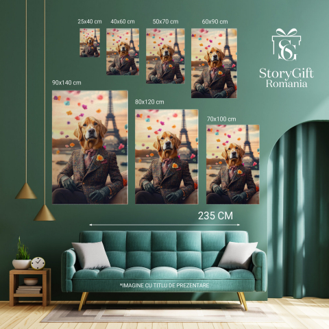 Tablou Canvas Personalizat - Animal în Eleganță la Paris





Marime 40x25CM [5]