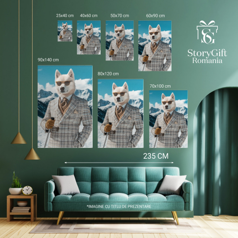 Tablou Canvas Personalizat Eleganță pe Pârtia de Schi
Marime 40x25CM [5]