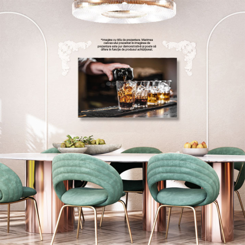 Tablou Canvas - Esenta Bauturii: Turnat, Mixologie, Arome Alcoolice 40x25CM [2]