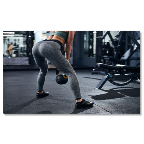 Sport - Tablou Canvas: Exercitii de Forta in Aer Liber 40x25CM