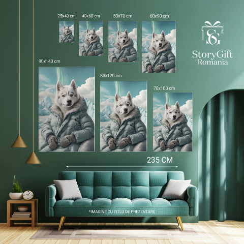 Tablou Canvas Personalizat Fashion la Polul Nord cu Aurora Boreală
Marime 120x80CM [5]