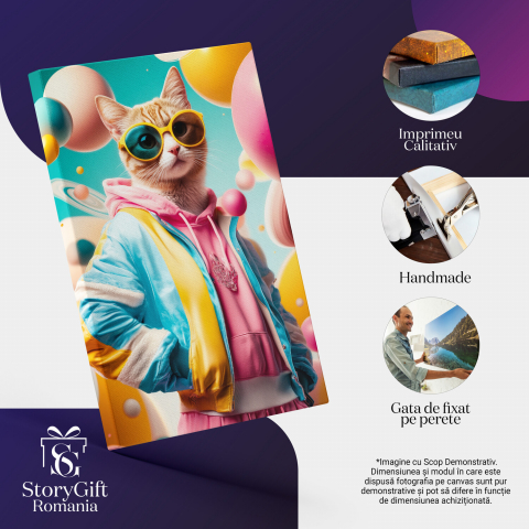 Fashion Stradal cu Lume Bizara și PlaneteMarime 90x60CM [3]