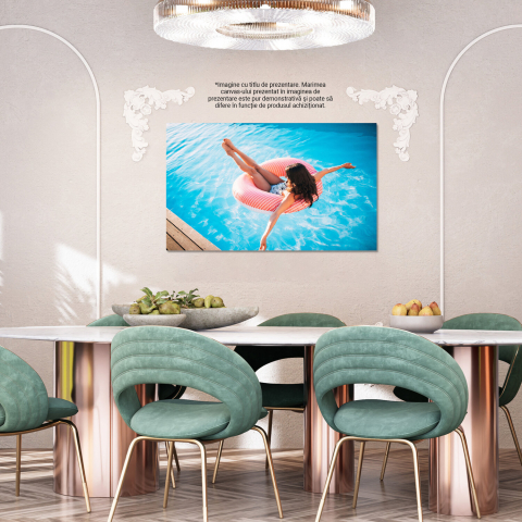 Distracție și Fericire la Piscină - Fata în Colac, Marime 40x25CM [3]