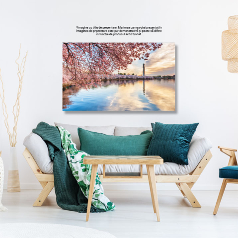 Tablou Canvas - Festivalul Cireselor in Washington, DC: Flori si Bucurie 40x25CM [2]