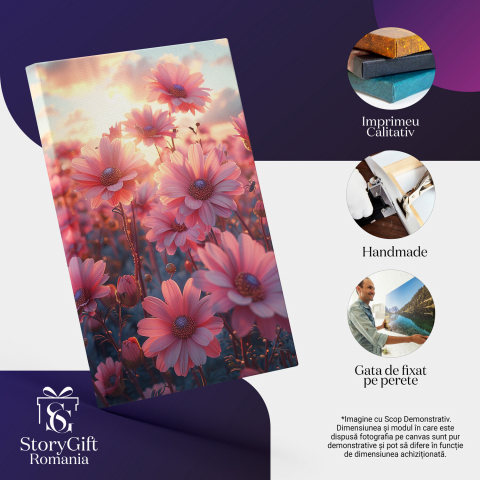 Leopard Elegant lângă Casă Veche cu Trandafiri - Pictură Digitală, Marime 40x25CM [1]