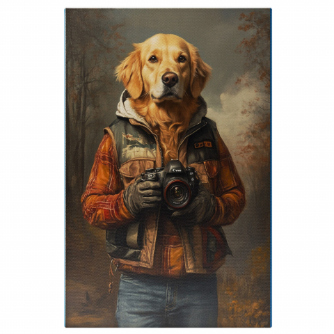 Hobby - Tablou Canvas Personalizat - Animal Fotograf în PădureMarime 40x25CM