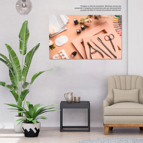 Tablou Canvas Frumusețe la Vârfurile Degetelor - Decor Profesional pentru Saloane, Marime 40x25CM [2]