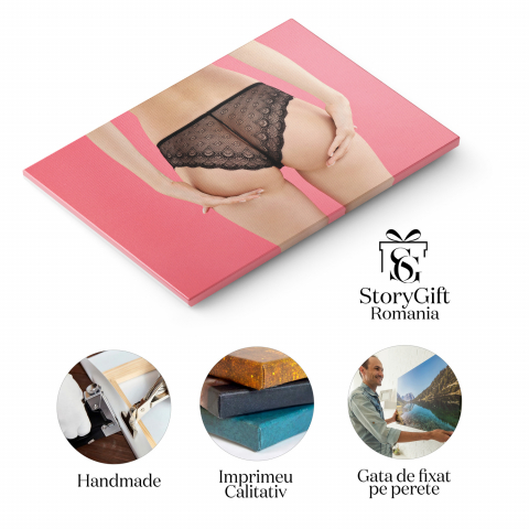 Tablou Canvas Frumusețe și Eleganță: Siluete de Vis în Bikini, Marime 40x25CM [1]