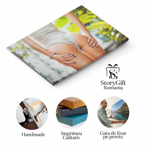 Frumusețea Feminină: Detaliu Seducător din Spate, Marime 40x25CM [1]