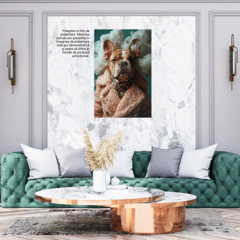 Gardianul Galant - Tablou Canvas cu Capul în Nori și Paza de Onoare a Casei, Marime 40x25CM [2]