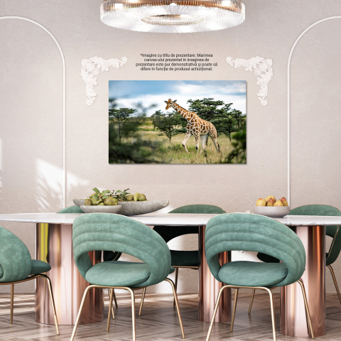 Girafa în Peisaj Kenyan - Fauna Sălbatică Africană, Marime 40x25CM [3]
