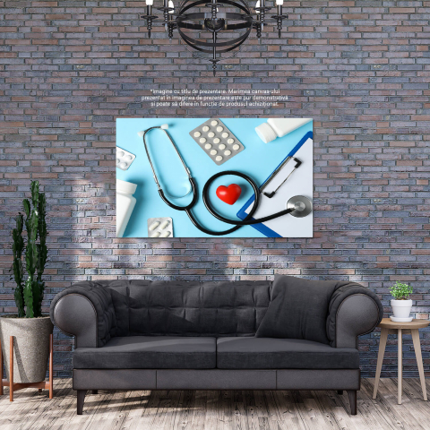 Tablou Canvas: Grija Medicală și Comprimat - Sănătate și Medicină, Marime 40x25CM [2]