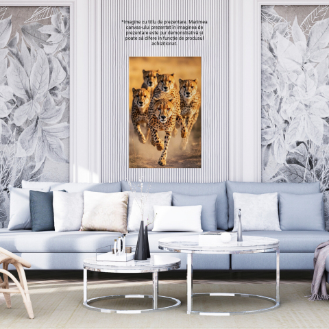 Grup de Gheparzi care Aleargă - Viteza Sălbatică - Pictură Digitală, Marime 40x25CM [3]