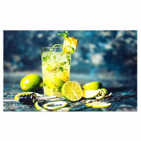 Băuturi - Tablou Canvas: Gustări Delicioase – Bucurându-ne de Cocktailuri, Marime 40x25CM