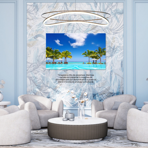 Hotelul Paradis pe Plaja Exotică - Lux și Frumusețe, Marime 40x25CM [2]