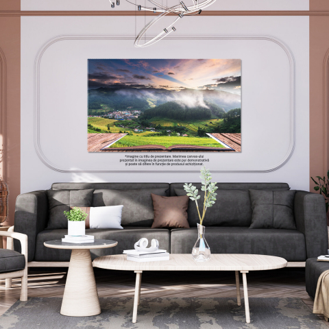 Câmpuri de Orez pe Terase - Apus și Cărți, Marime 40x25CM [2]