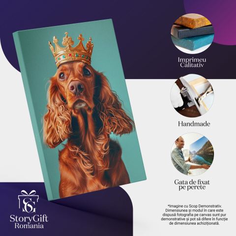 Tablou Canvas Imagine Simplistă a Setterului Irlandez, Marime 40x25CM [1]