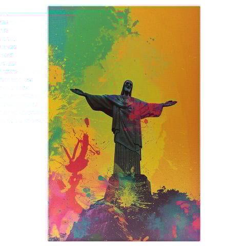 Atracții Turistice - Îmbrățișarea Colosului - Prezența Enigmatică în Parcul Părăsit, Marime 40x25CM