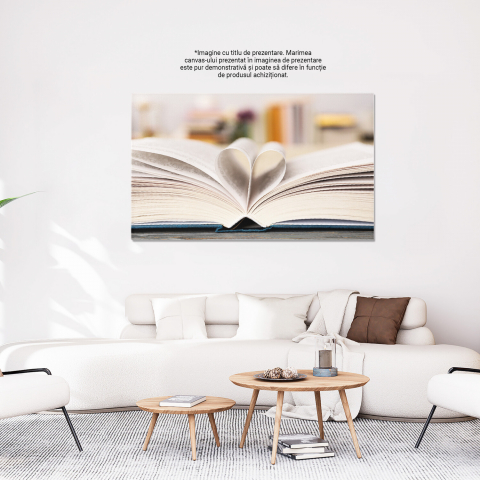 Tablou Canvas: Imaginație și Cunoaștere în Lumea Cărților, Marime 40x25CM [2]