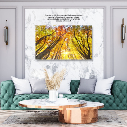 Tablou Canvas In padurea de toamna, frunze, peisaj natural, toamna 2518 40x25CM [2]