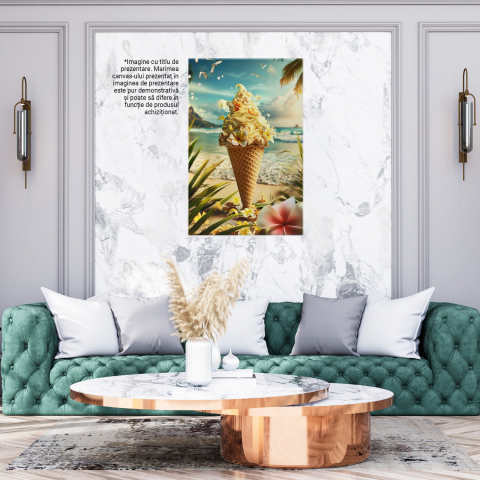 Înghețata de Vanilie și Chemarea Pescărușilor - Pictură Digitală, Marime 40x25CM [2]