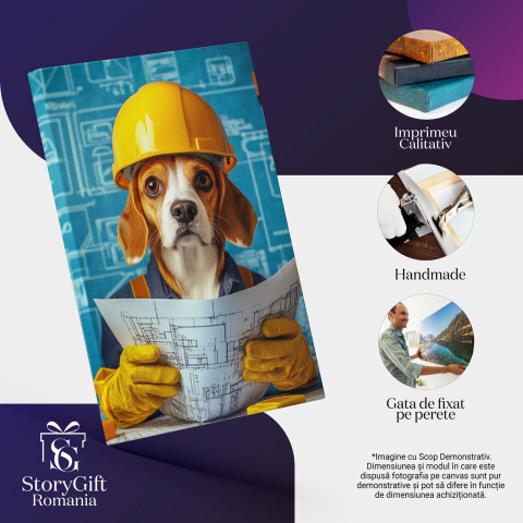Tablou Canvas Personalizat Inginer De ConstrucțiiMarime 40x25CM [3]