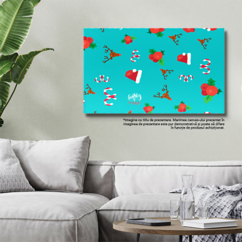 Tablou Canvas - Inspira-ti Sarbatorile cu Designuri Unice de Craciun: Alege Decoruri Festive! 40x25CM [2]