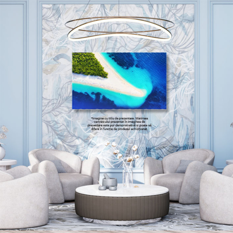 Tablou Canvas Insula Hvar, Bol, Vedere Aeriana la Plaja Zlatni Rat calatorie, aerian, Croatia, insula, plaja, vara, mediteranean 1488 40x25CM [2]