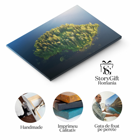 Insula Pitorească în Mijlocul Lacului, Marime 40x25CM [1]