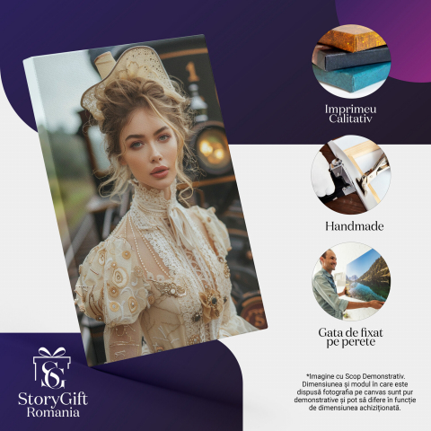 Tablou Canvas Întâlnire cu Alte Timpuri în Gara Domnița, Marime 40x25CM [1]