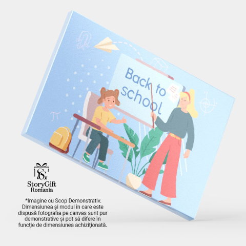 Tablou Canvas Intoarsa din Vacanta o Fetita cu Parul Prins, 40x25cm [3]