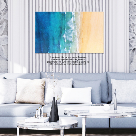 Vedere Aeriană a Coastei Islandeze – Frumusețe Naturală, Marime 40x25CM [2]