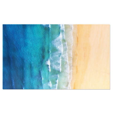 Plajă - Vedere Aeriană a Coastei Islandeze – Frumusețe Naturală, Marime 40x25CM