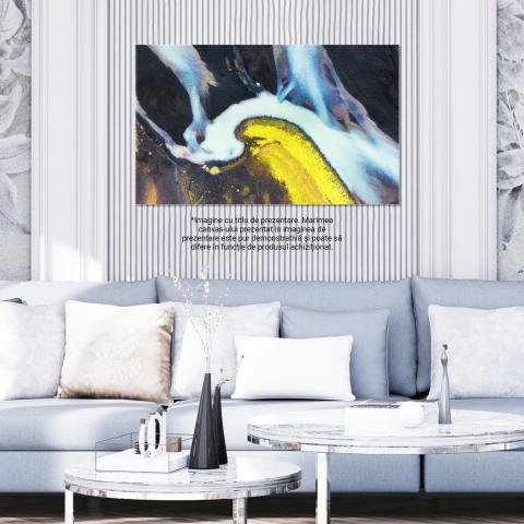 Vedere Aeriană a Râurilor în Canionul Islandez – Peisaj Natural, Marime 40x25CM [2]