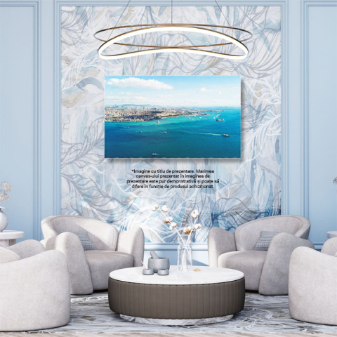 Tablou Canvas: Istanbul Peste Bosfor - Oras, Poduri, Dezvoltare, Frumusete Aeriana 40x25CM [2]
