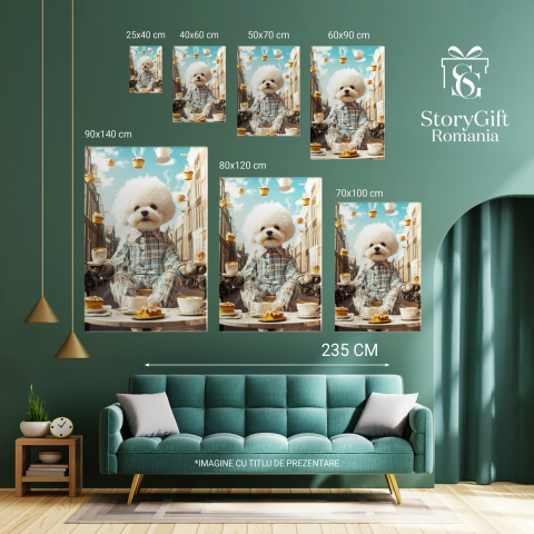 Tablou Canvas Personalizat Iubitor De Cafele Pe Străzile Din Paris
Marime 120x80CM [5]