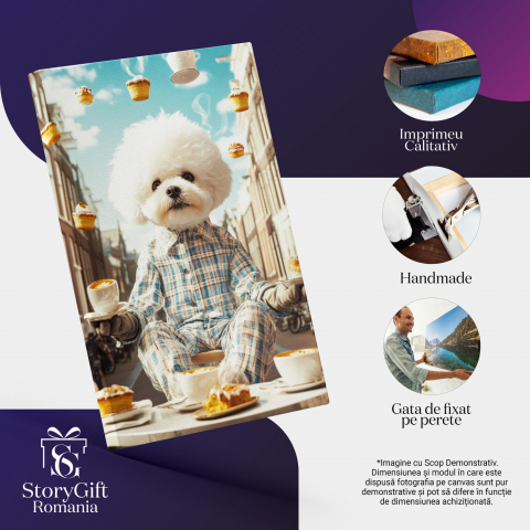 Tablou Canvas Personalizat Iubitor De Cafele Pe Străzile Din Paris
Marime 120x80CM [3]